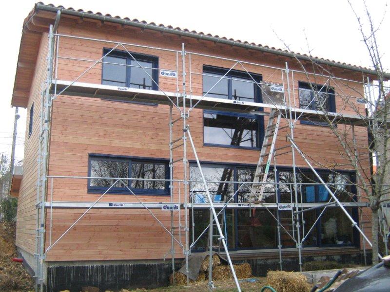 Maison mixte ossature bois et paille à Poitiers (86)